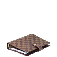 Louis Vuitton Medium Ring Agenda Cover Damier Ebene Corner