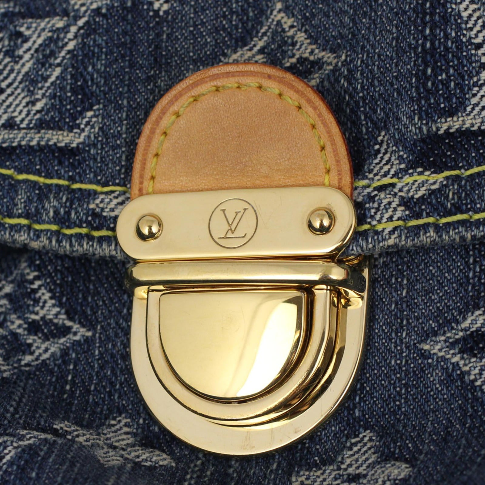 Louis Vuitton Mini Pleaty Monogram Denim Lock