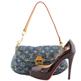 Louis Vuitton Mini Pleaty Monogram Denim Scale 