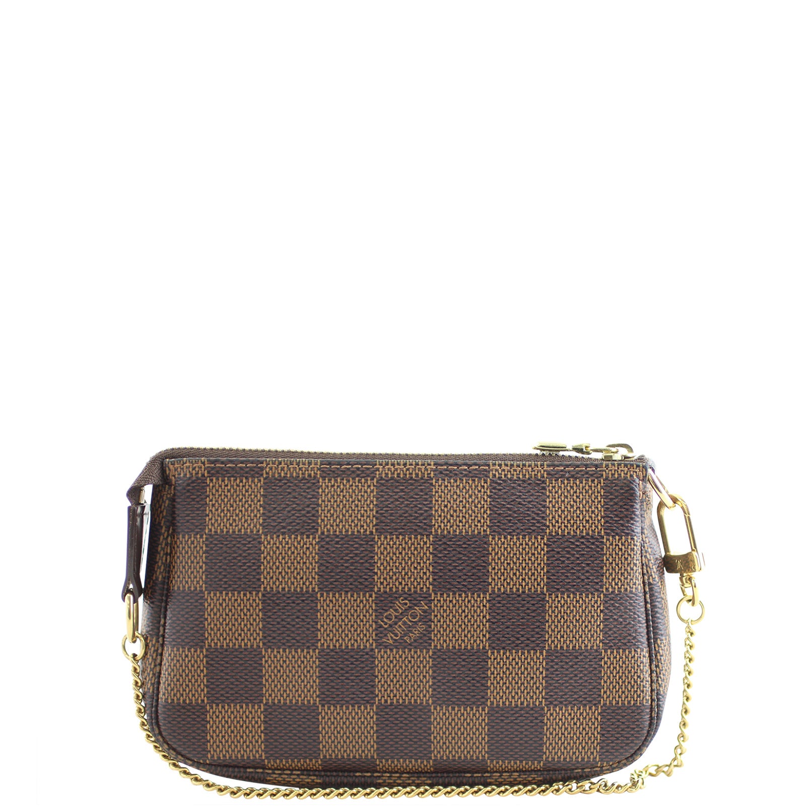 Louis Vuitton Mini Pochette Accessories Damier Ebene Back