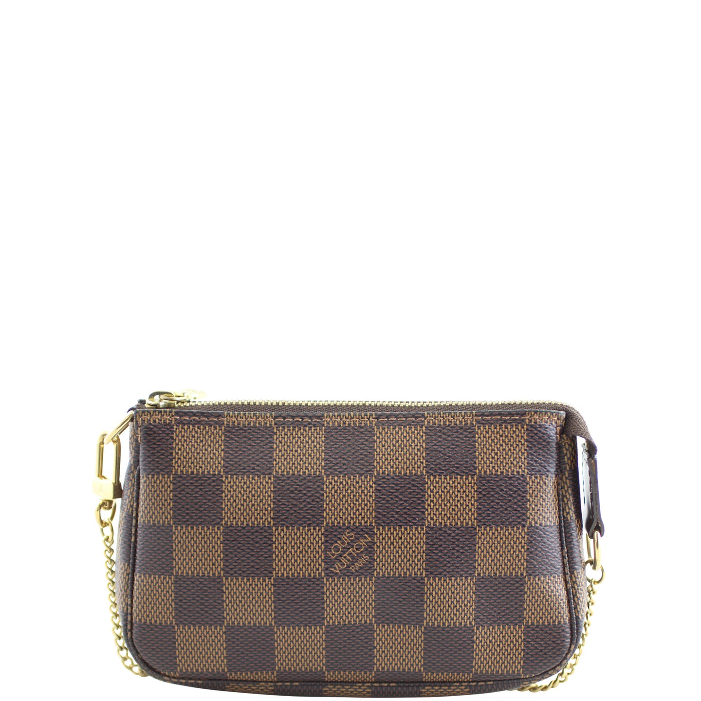 Louis Vuitton Mini Pochette Accessories Damier Ebene Front