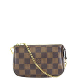 Louis Vuitton Mini Pochette Accessories Damier Ebene Front