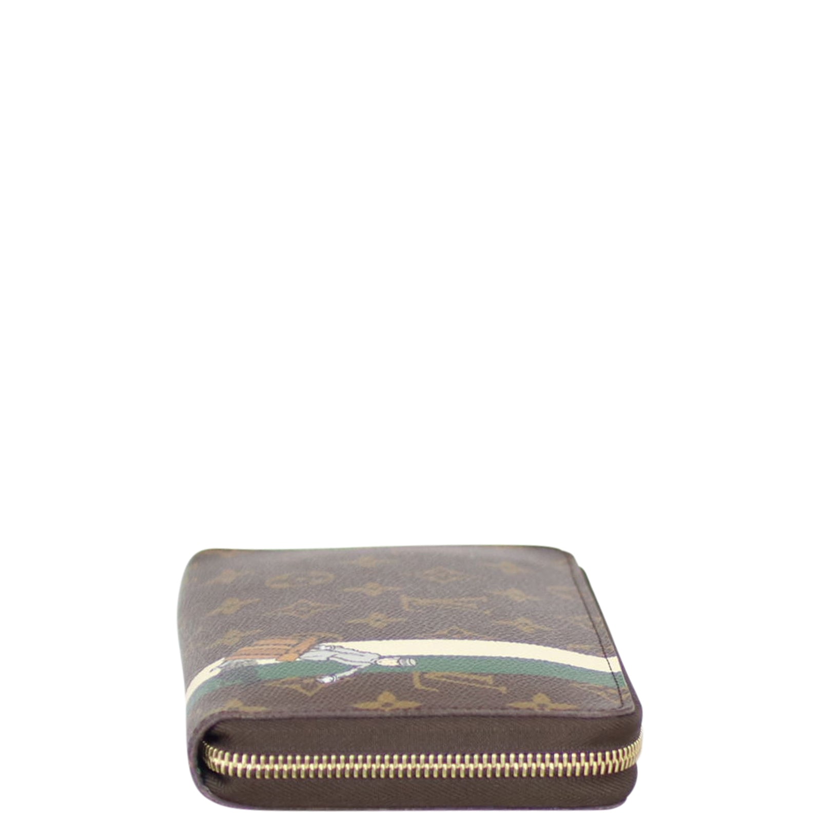 Louis Vuitton Monogram Groom Zippy Organiser Wallet Side