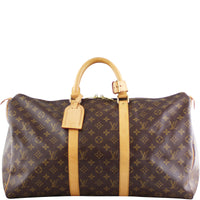 Louis Vuitton Keepall 50 Monogram Front