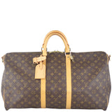 Louis Vuitton Keepall 55 Bandouliere Monogram Front
