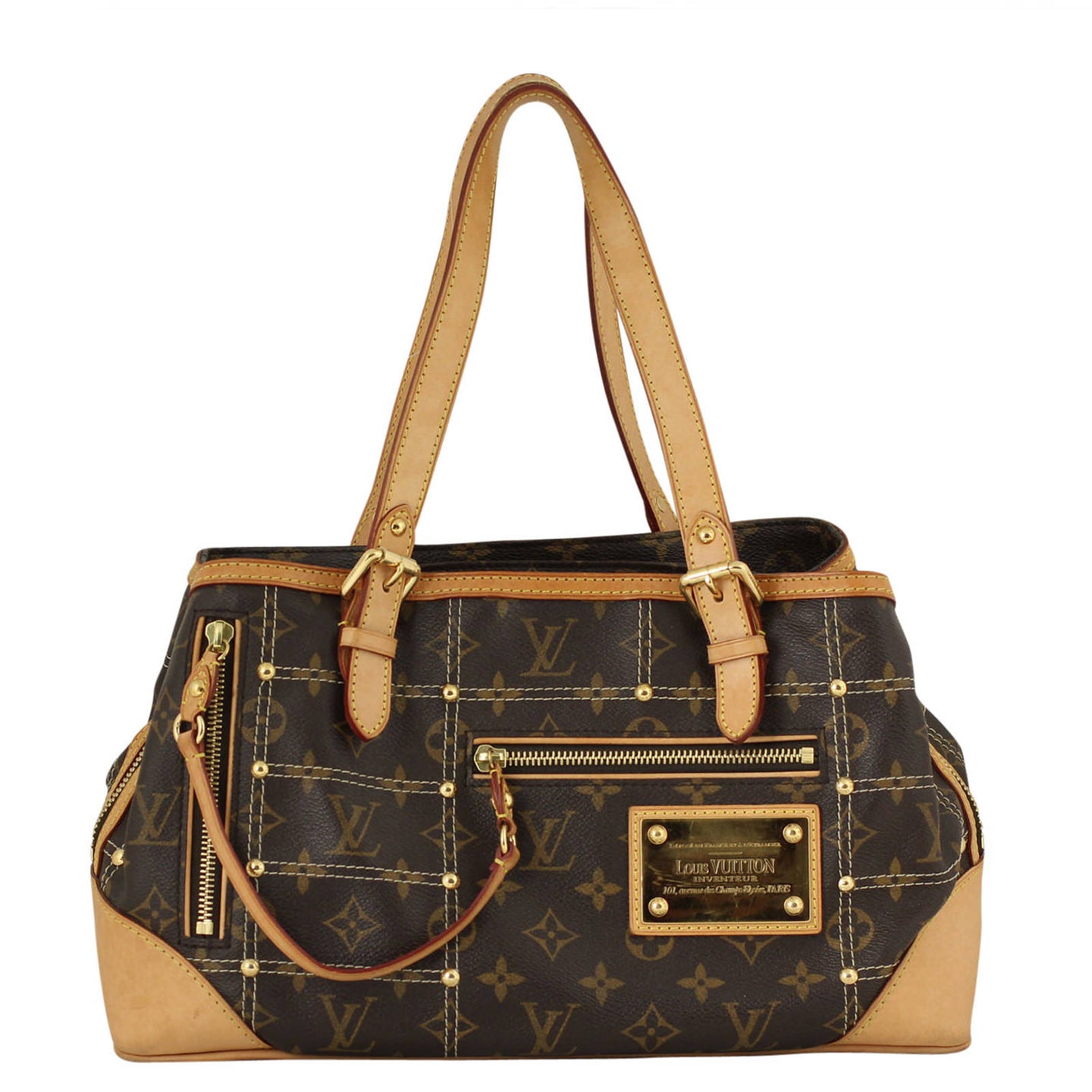 Louis Vuitton Monogram Riveting Bag Front