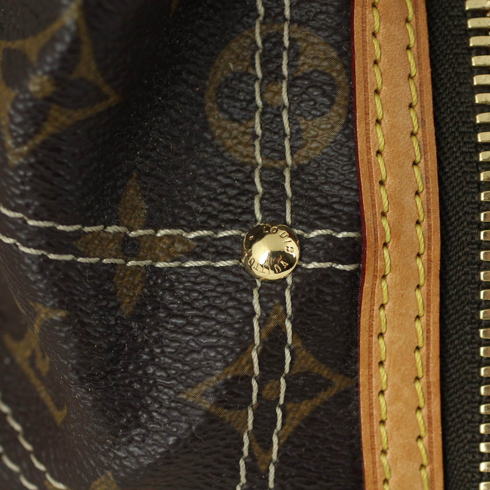 Louis Vuitton Monogram Riveting Bag Stitching