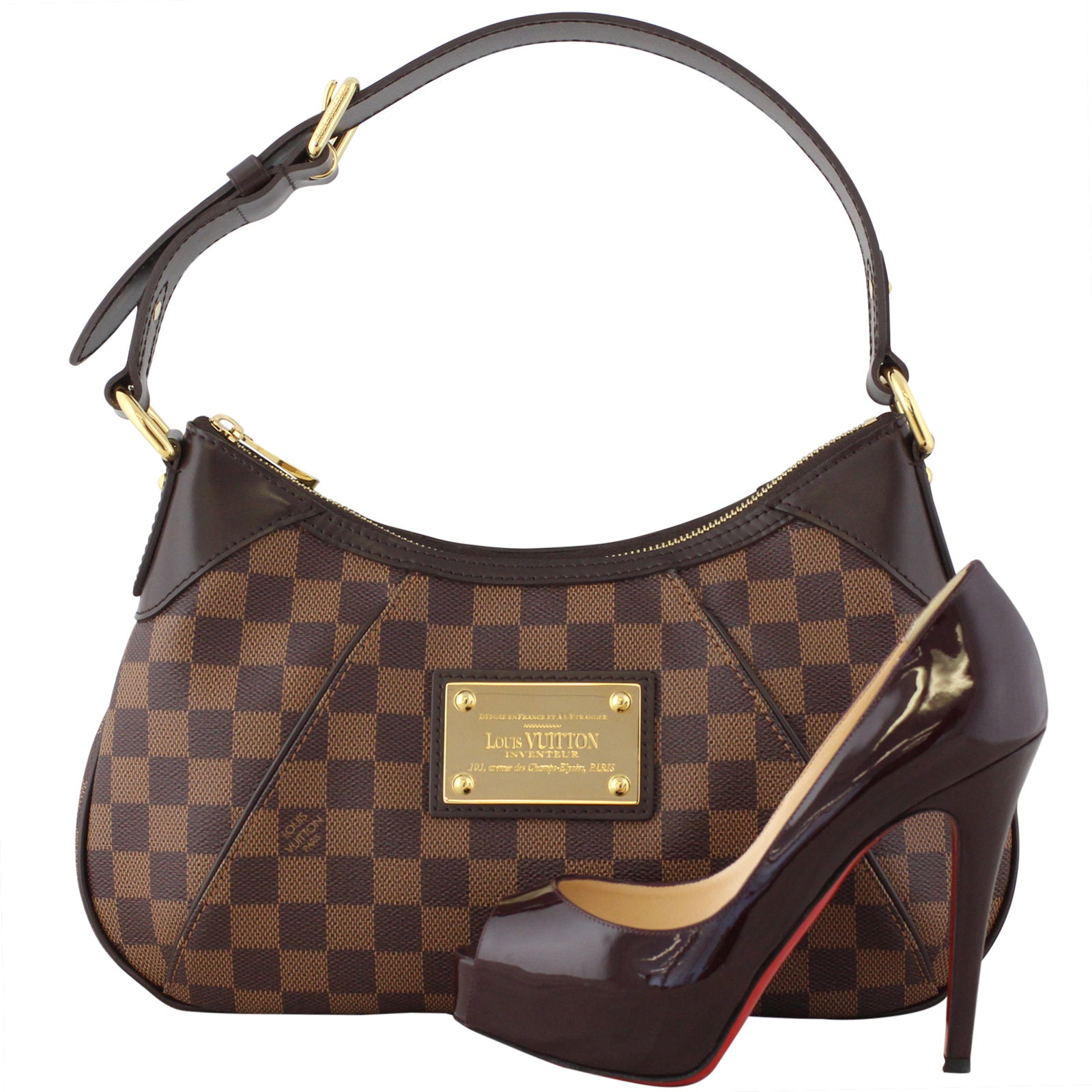 Louis Vuitton Thames PM Damier Ebene Scale