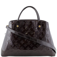 Louis Vuitton Montaigne MM Monogram Vernis Front Strap