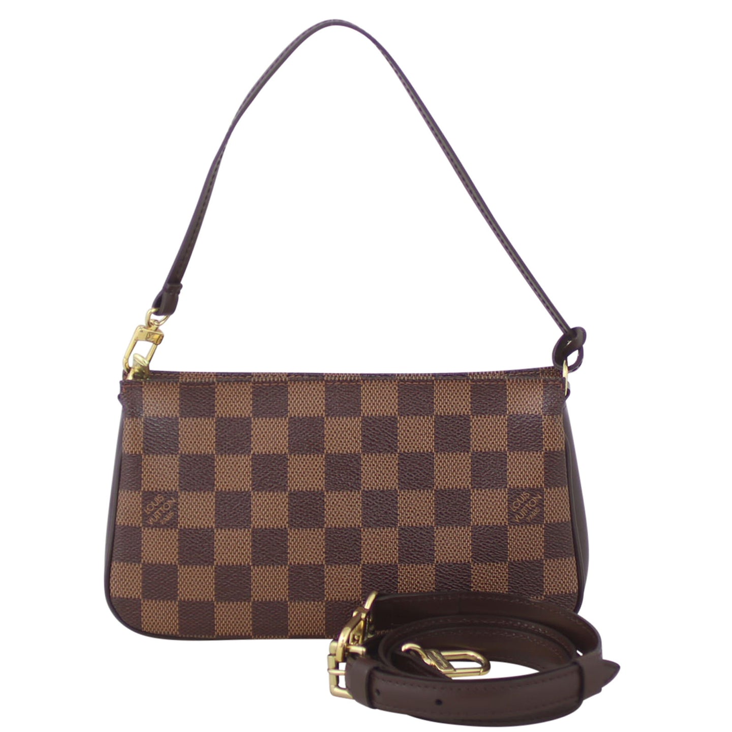 Louis Vuitton Navona Pochette Accessories Damier Ebene Front