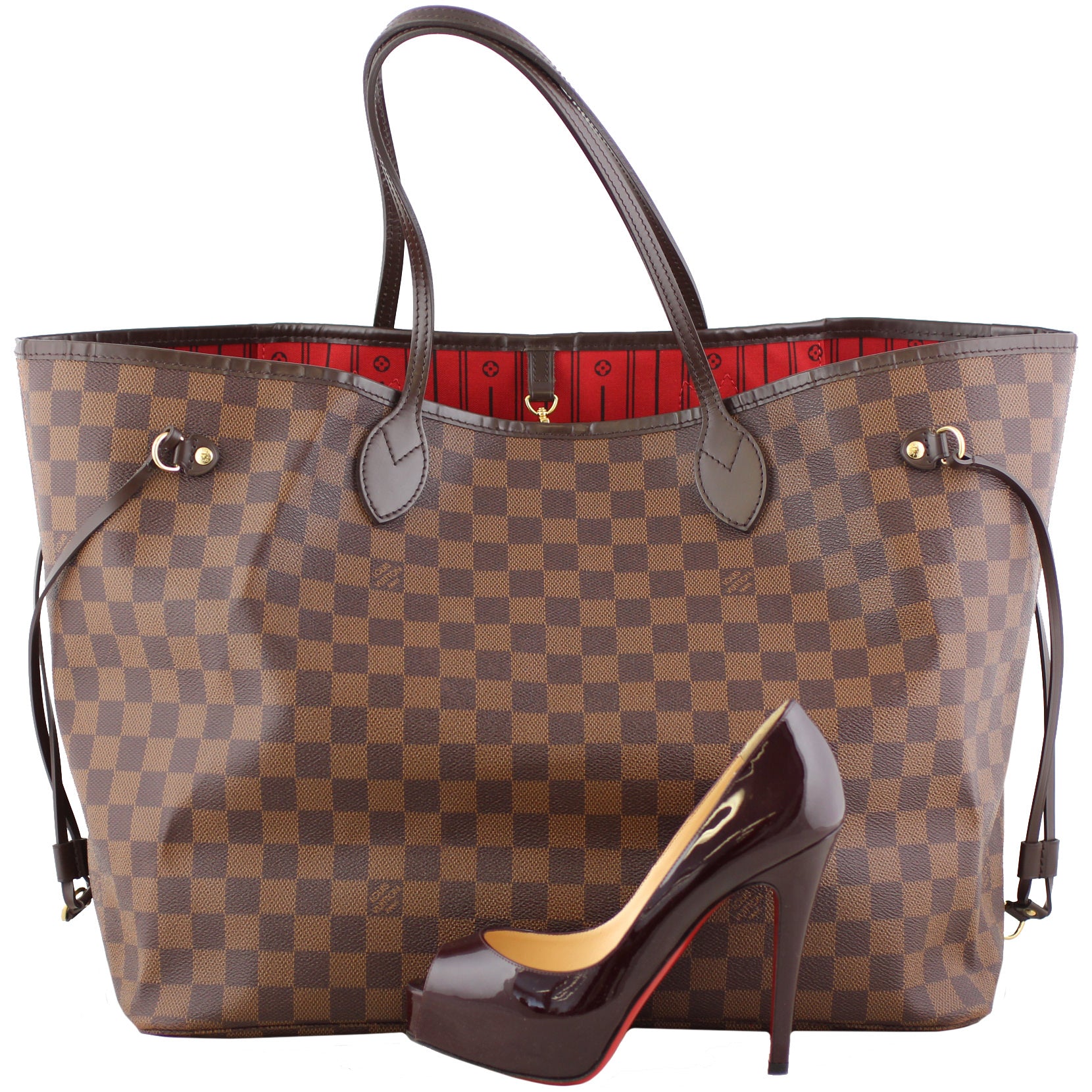 Louis Vuitton Neverfull GM Damier Ebene Scale
