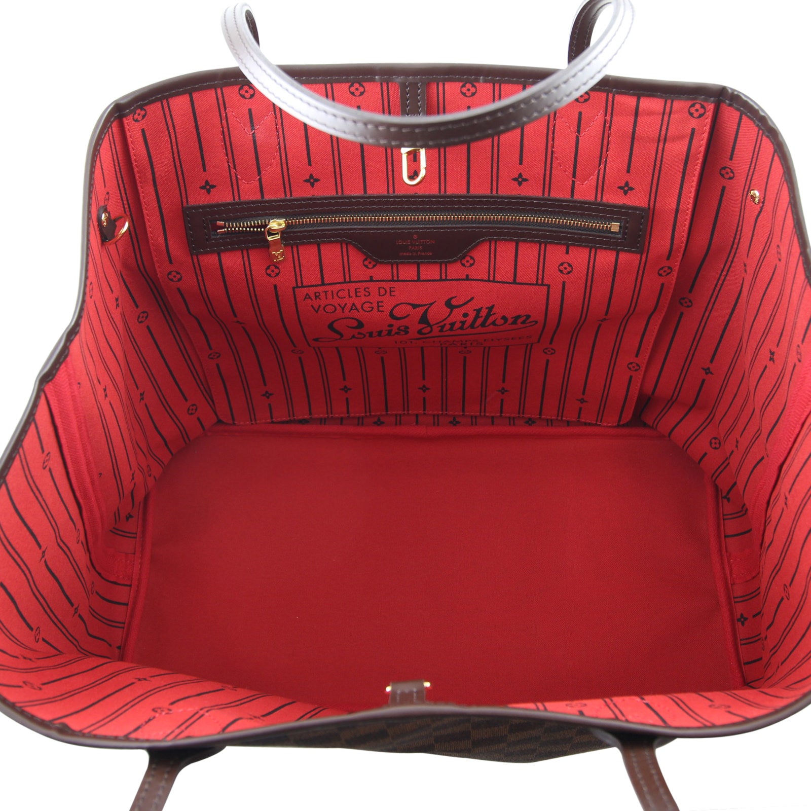 Louis Vuitton Neverfull GM interior