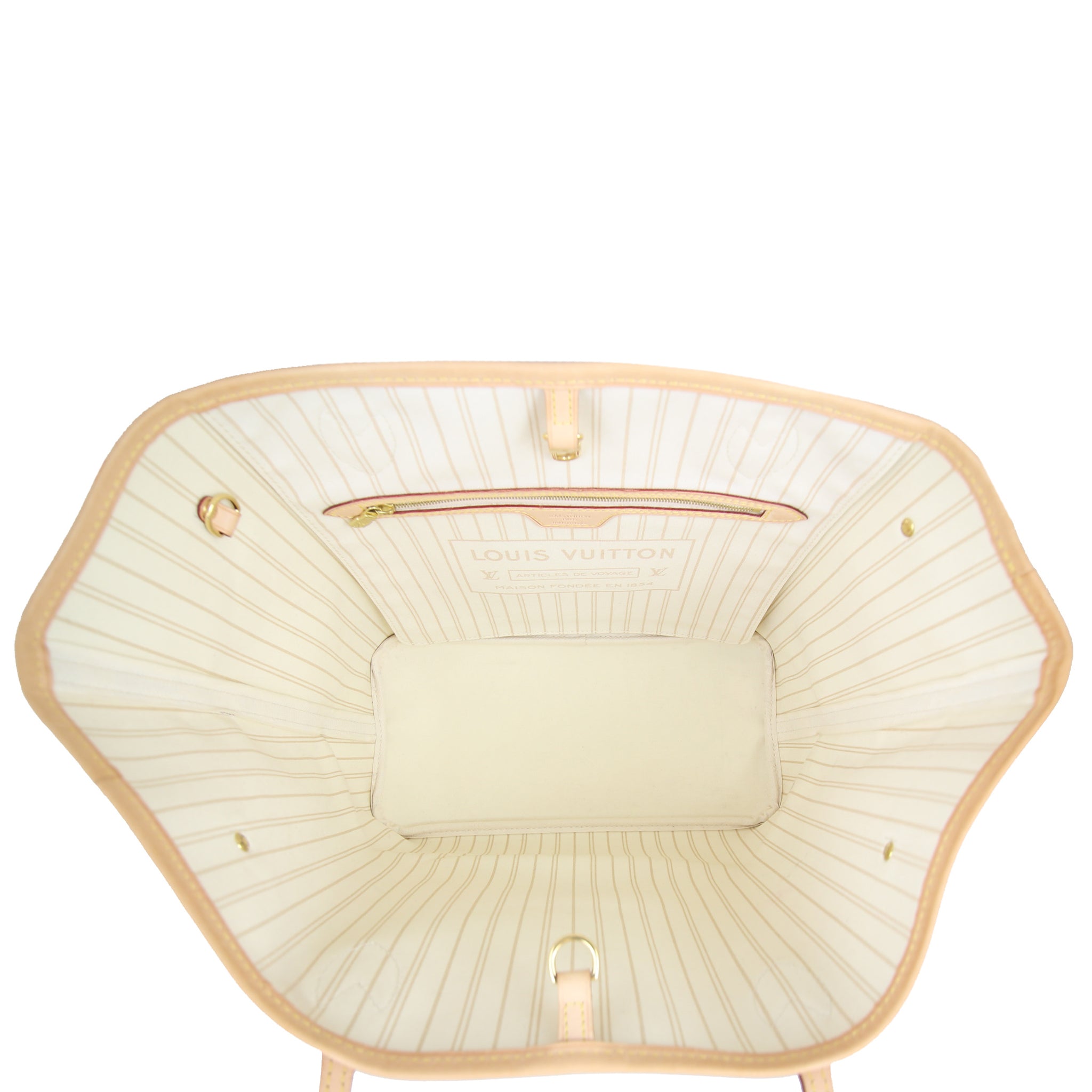 Louis Vuitton Neverfull MM Damier Azur Interior