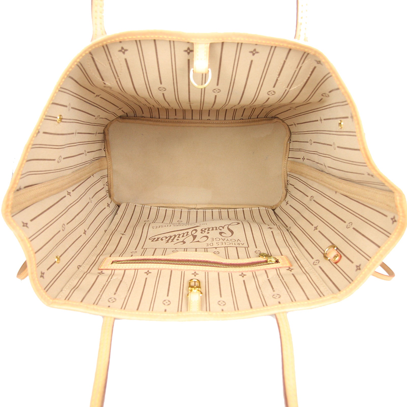 Louis Vuitton Neverfull MM Monogram interior