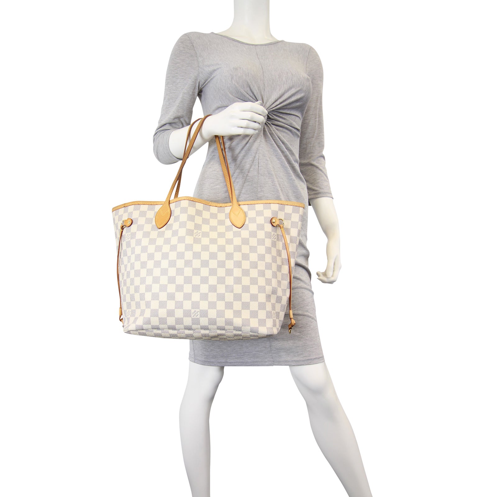 Louis Vuitton Neverfull MM Damier Azur Mannequin