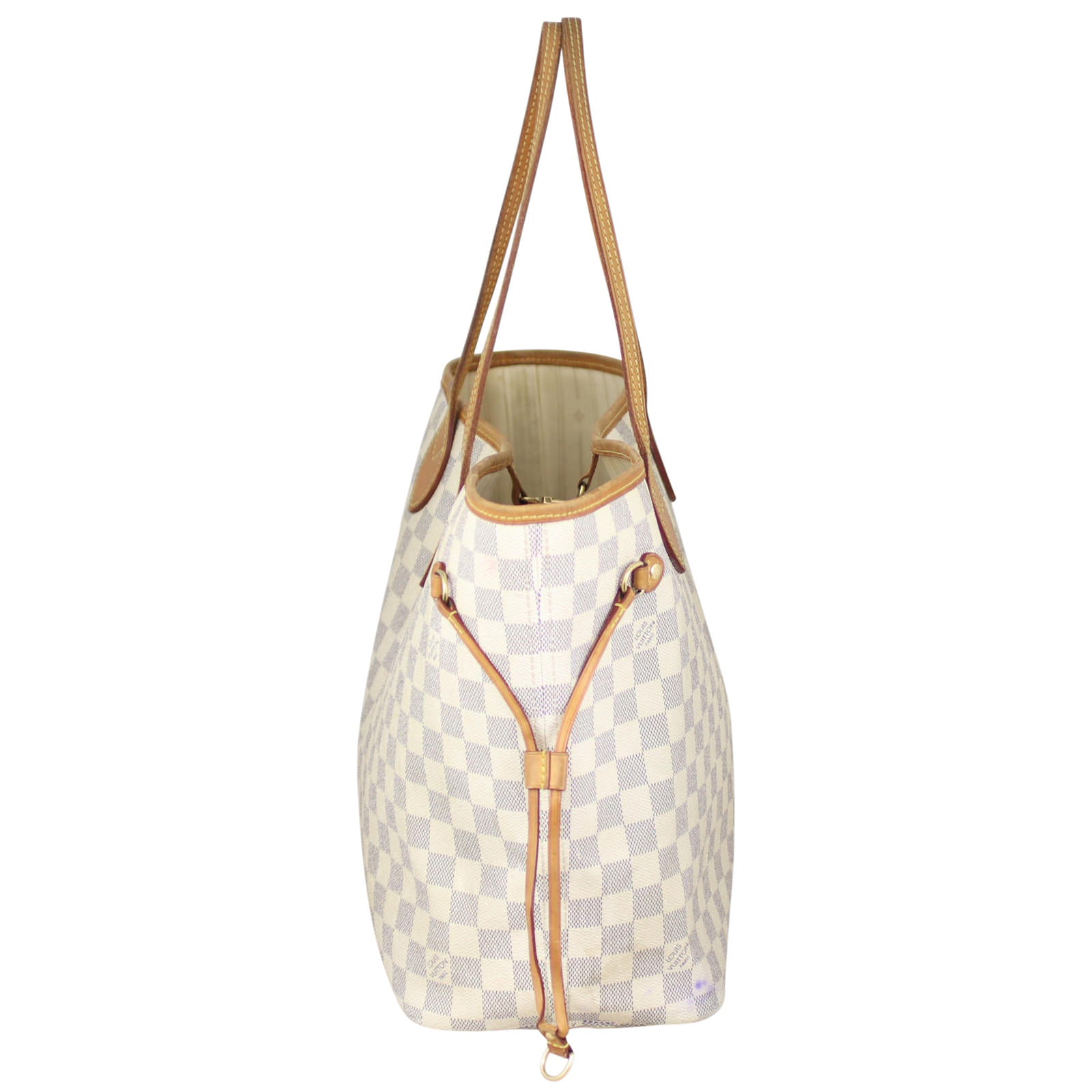 Louis Vuitton Neverfull MM Damier Azur Side