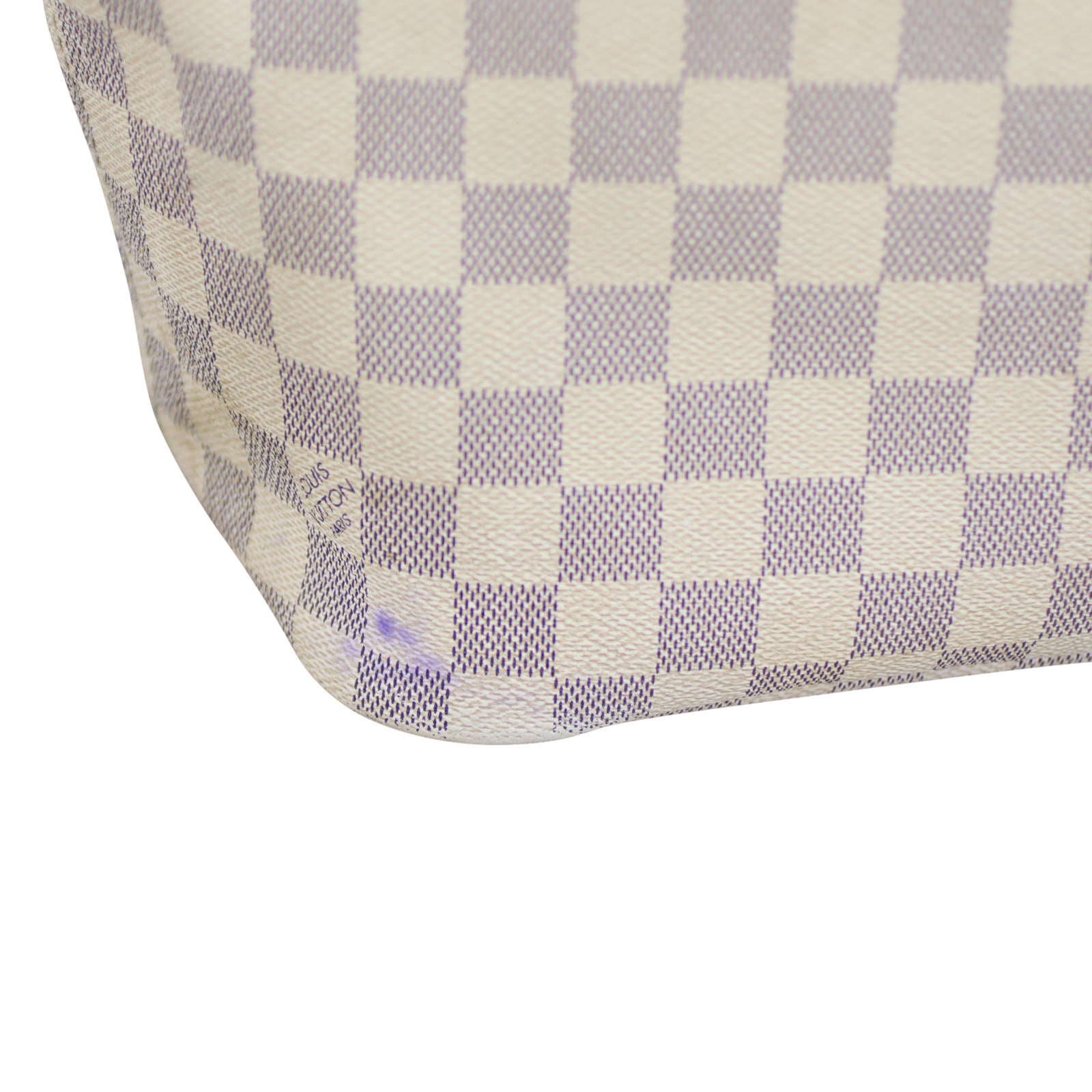 Louis Vuitton Neverfull MM Damier Azur Pen Stain