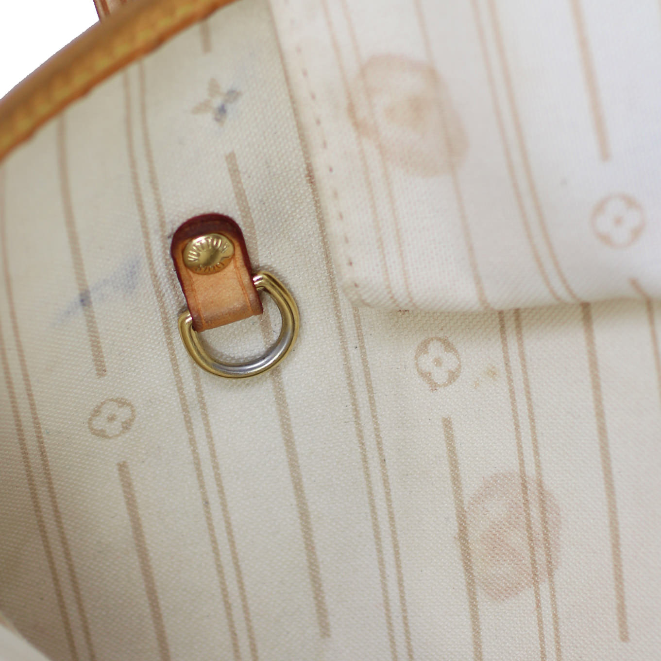 Louis Vuitton Neverfull MM Damier Azur Stain