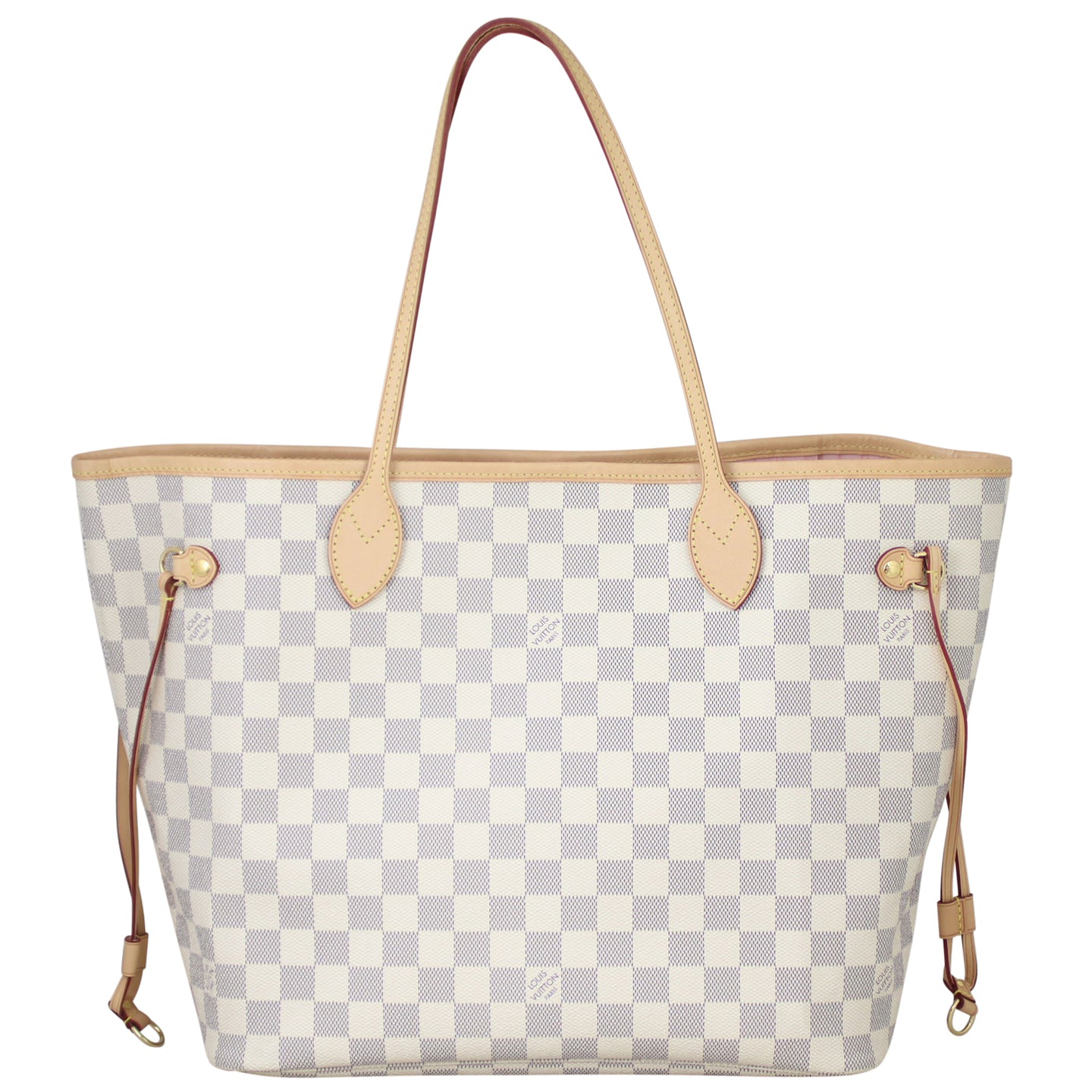 Louis Vuitton Neverfull MM Damier Azure Rose Ballerine Front