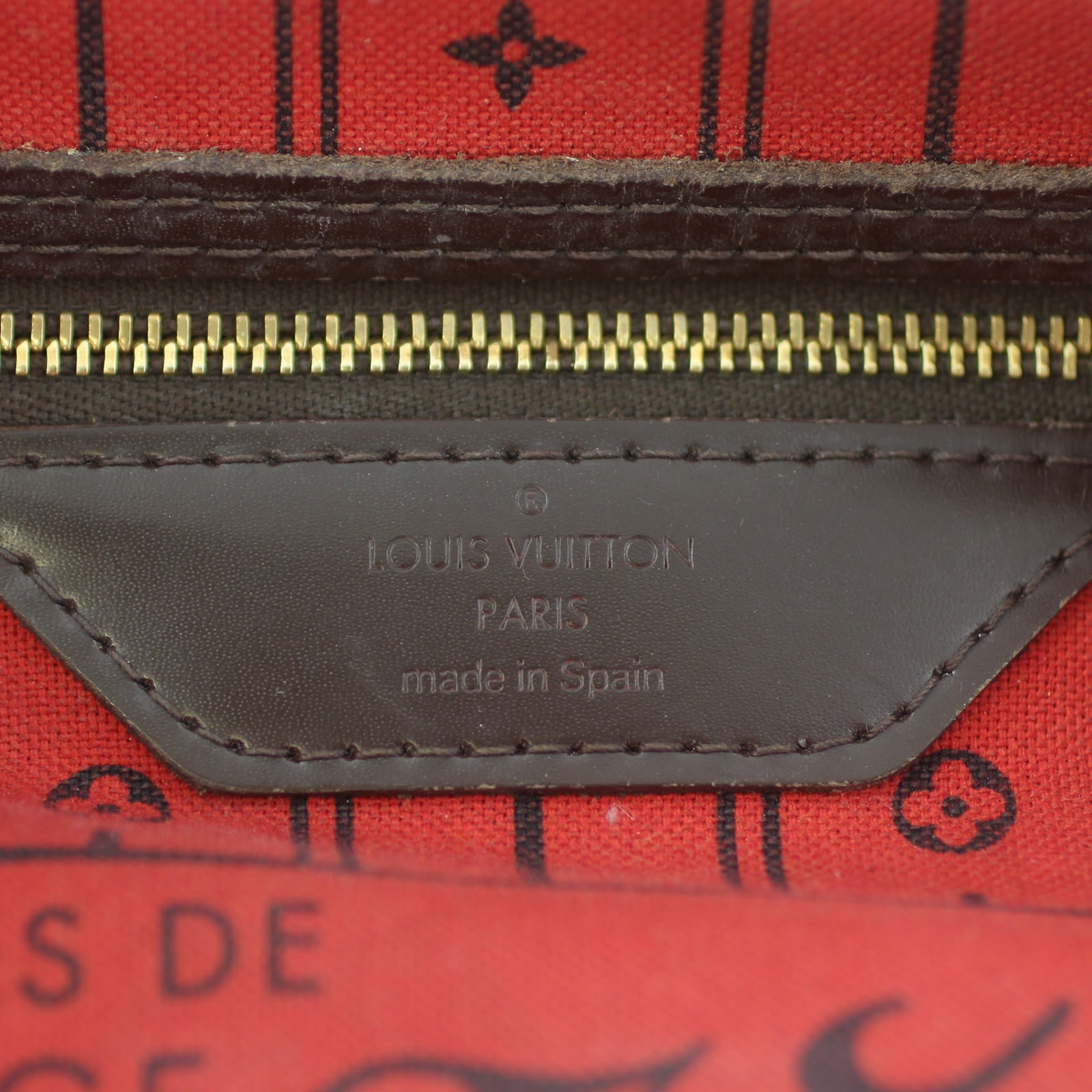 Louis Vuitton Neverfull MM Damier Bag Stamp