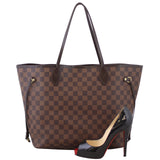 Louis Vuitton Neverfull MM Damier Ebene Scale