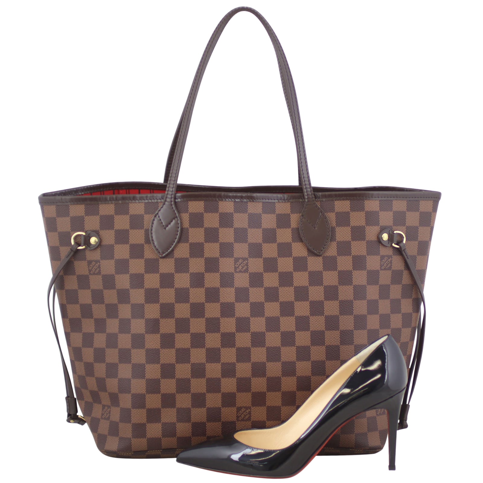 Louis Vuitton Neverfull MM Damier Ebene Shoe