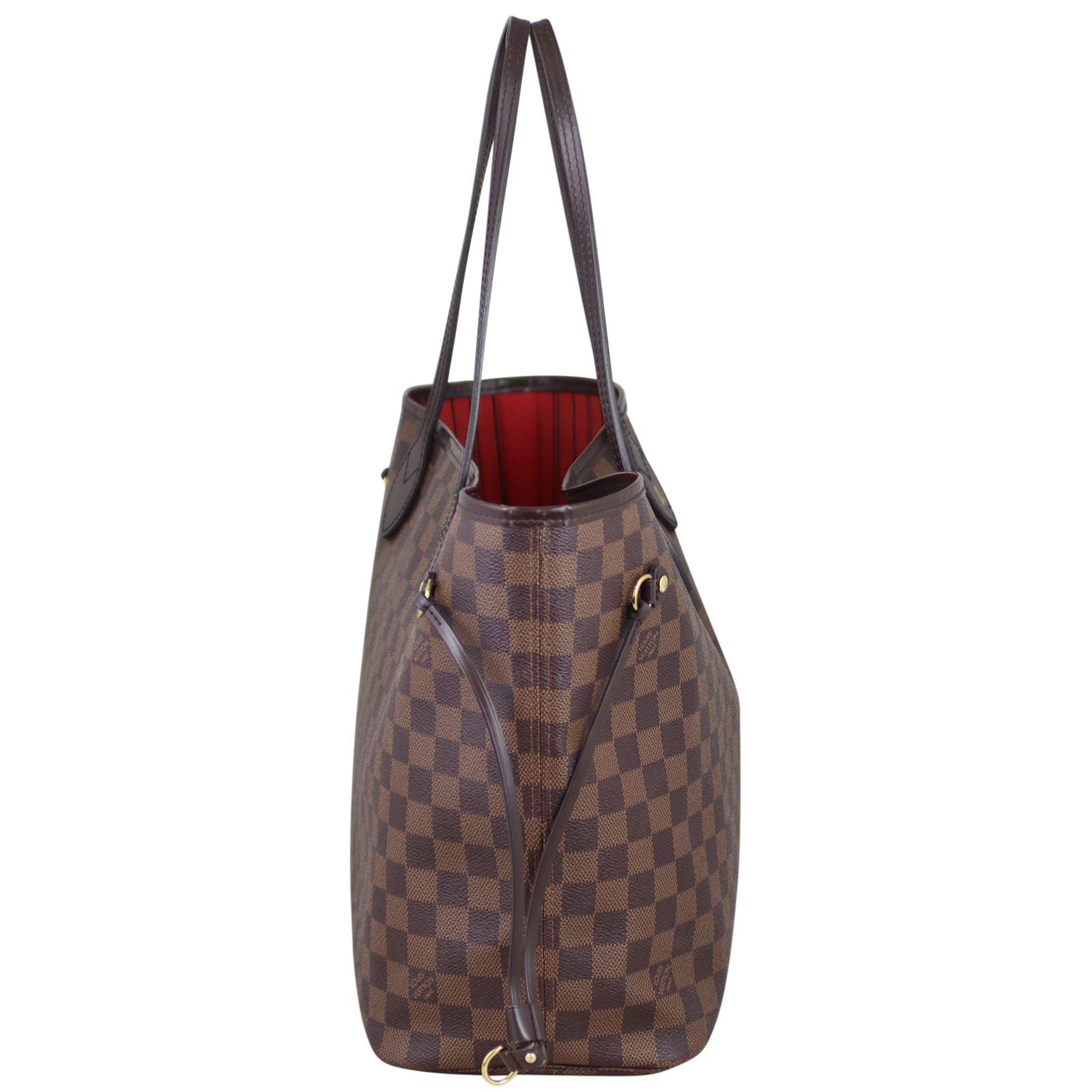 Louis Vuitton Neverfull MM Damier Ebene Side