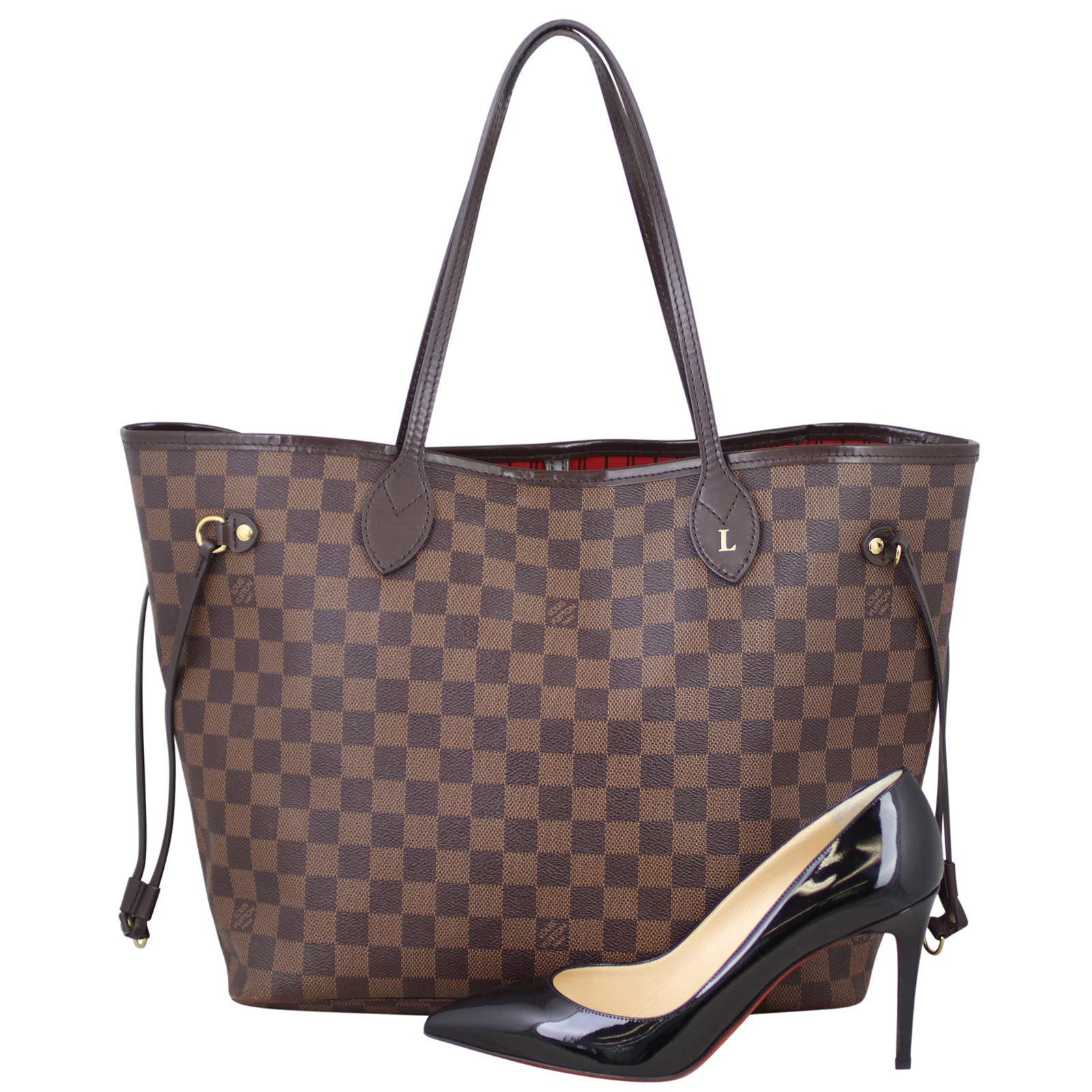 Louis Vuitton Neverfull MM Damier Ebene Shoe
