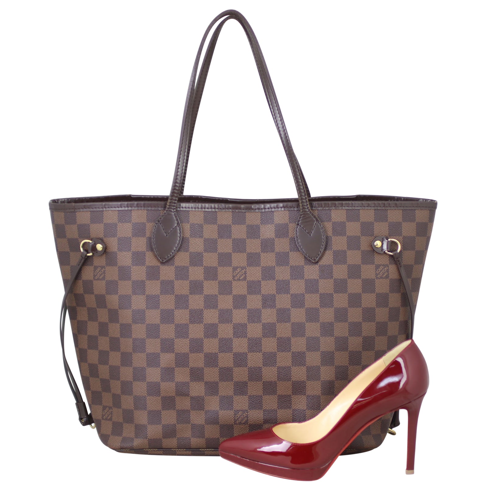 Louis Vuitton Neverfull MM Damier Ebene Shoe