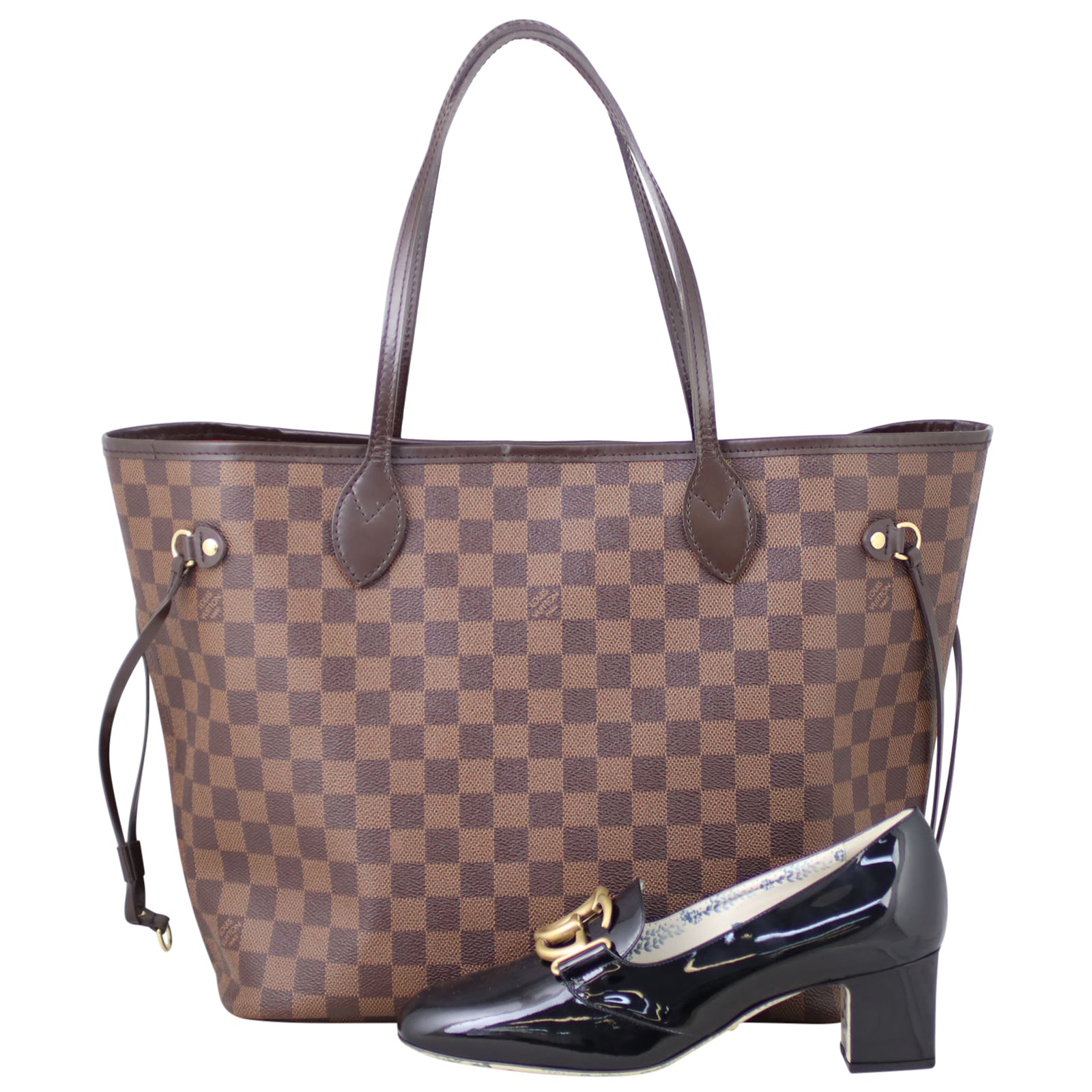 Louis Vuitton Neverfull MM Damier Ebene Shoe
