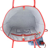 Louis Vuitton Neverfull MM Denim Rouge Whole interior