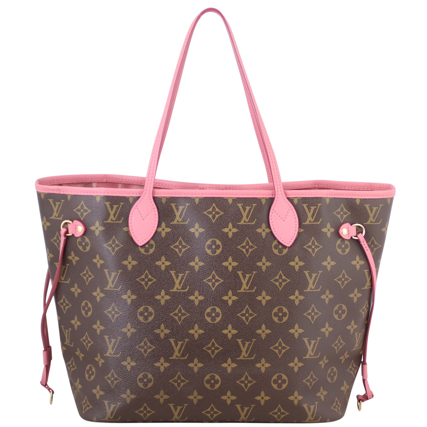 Louis Vuitton Neverfull MM Ikat Monogram Rose Velours Back