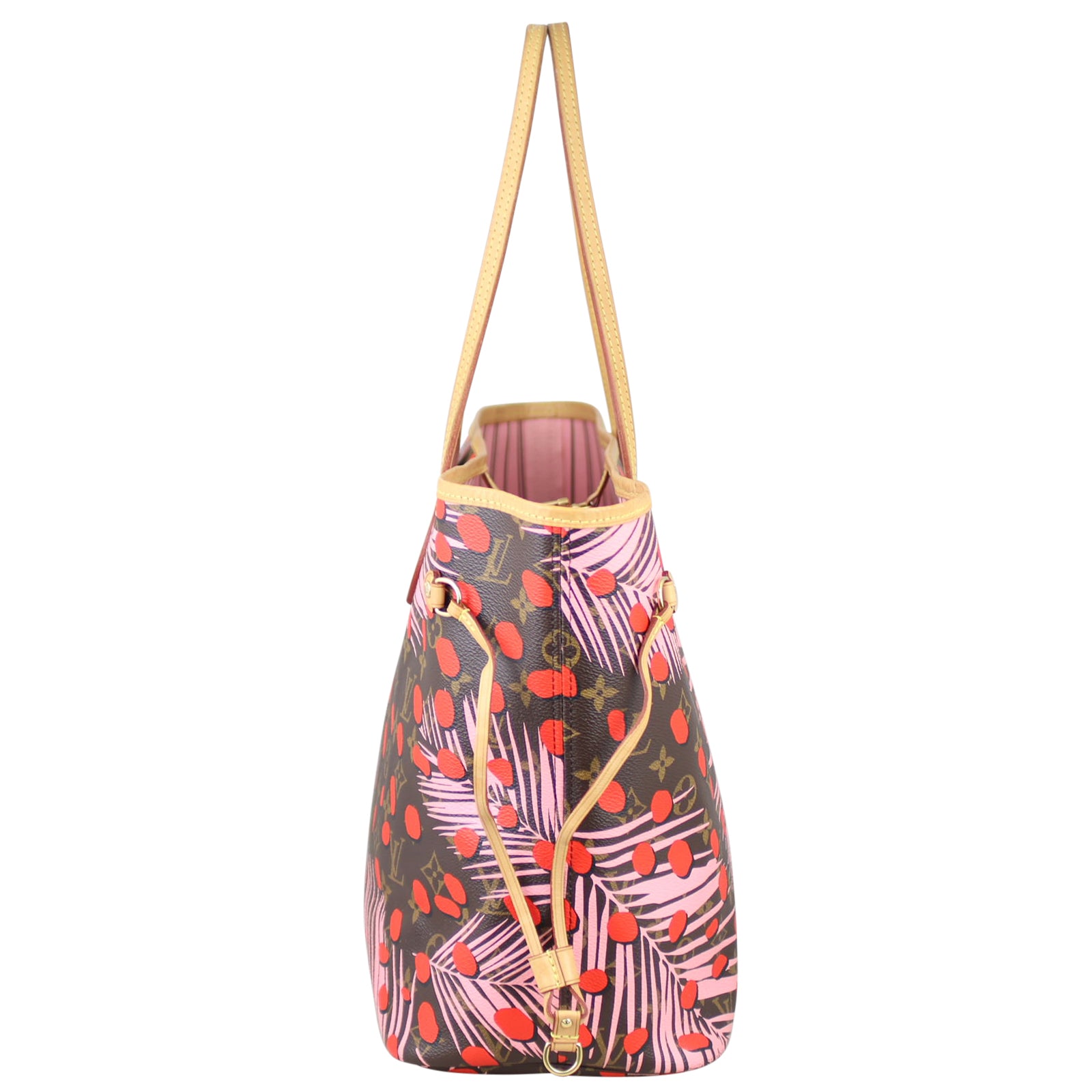 Louis Vuitton Neverfull MM Monogram Jungle Dots Side