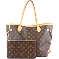 Louis Vuitton Neverfull MM Monogram Rose Ballerine Front