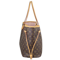 Louis Vuitton Neverfull MM Monogram Rose Ballerine Right