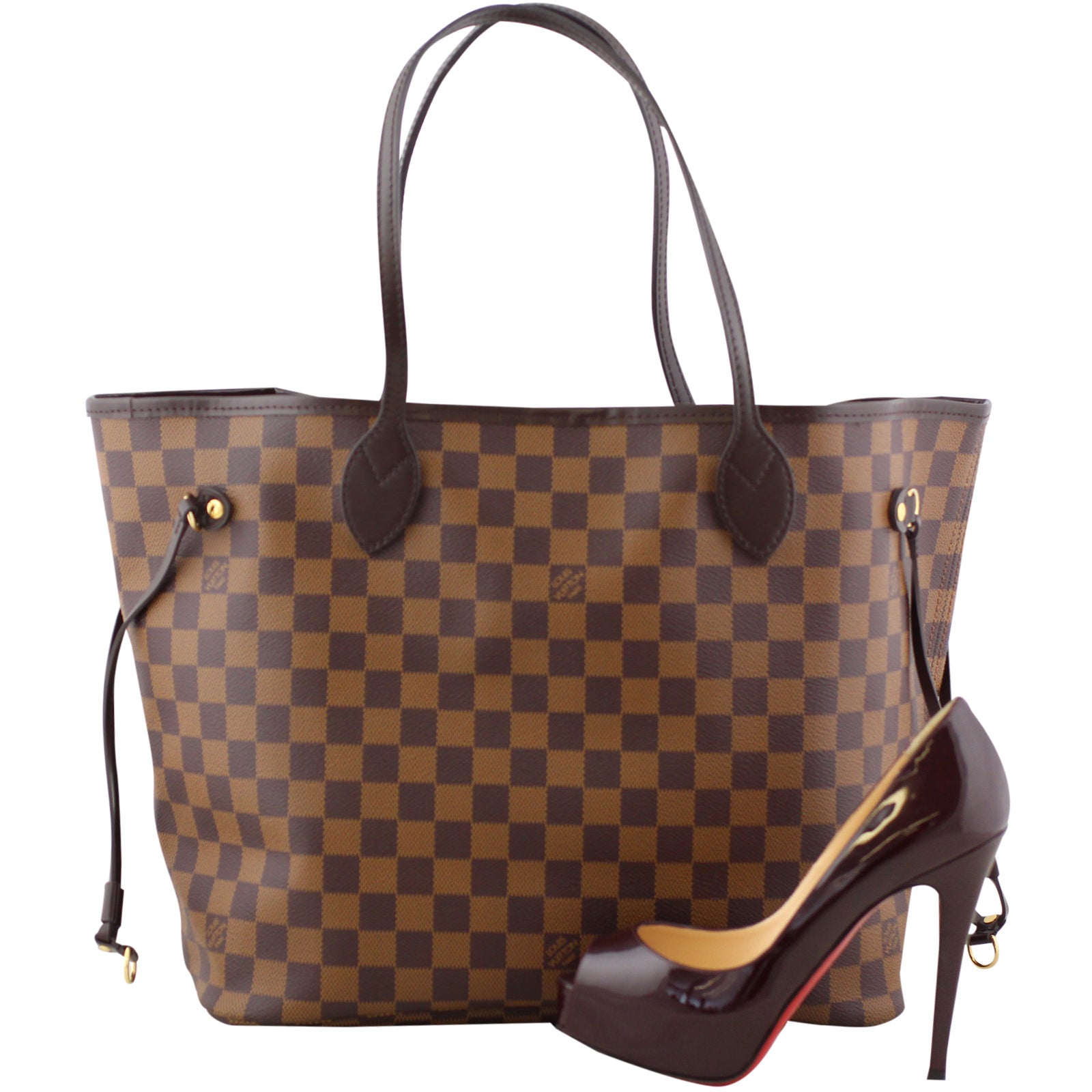 Louis Vuitton Neverfull MM Damier Ebene Scale