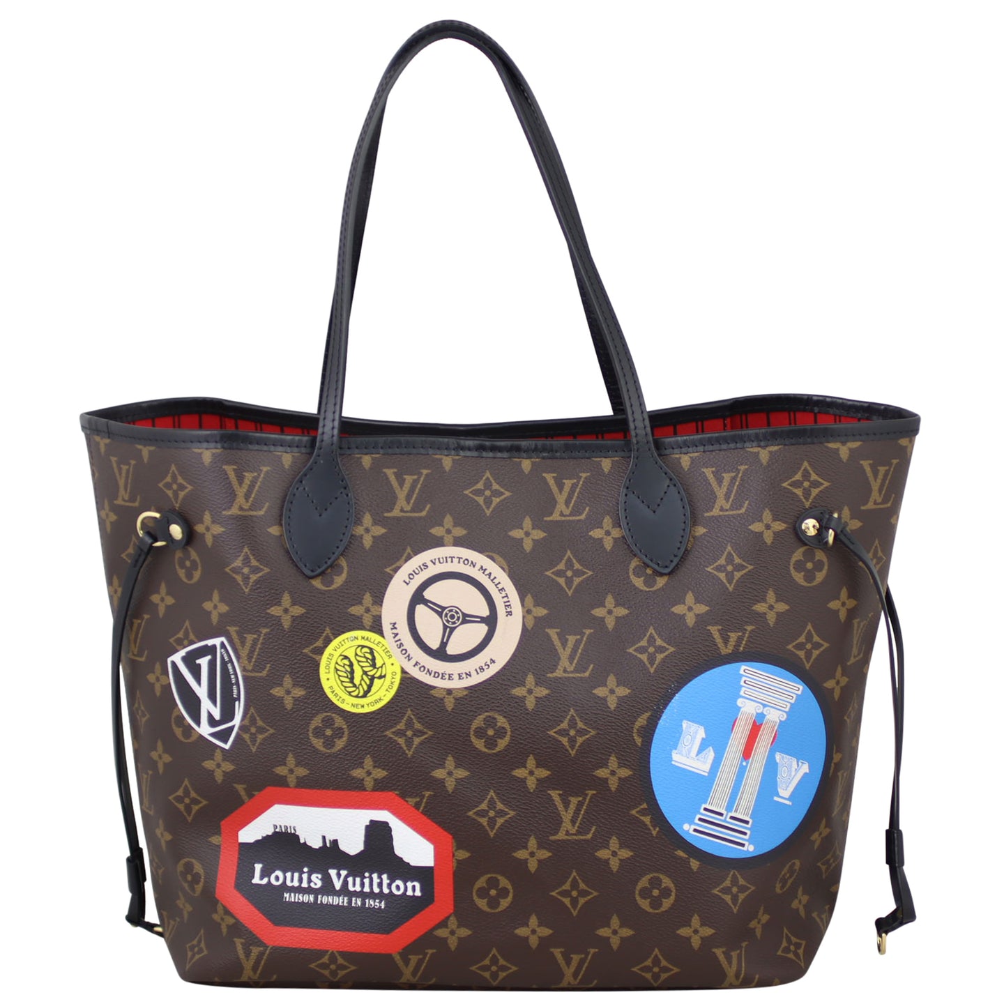 Louis Vuitton Neverfull MM World Tour Front