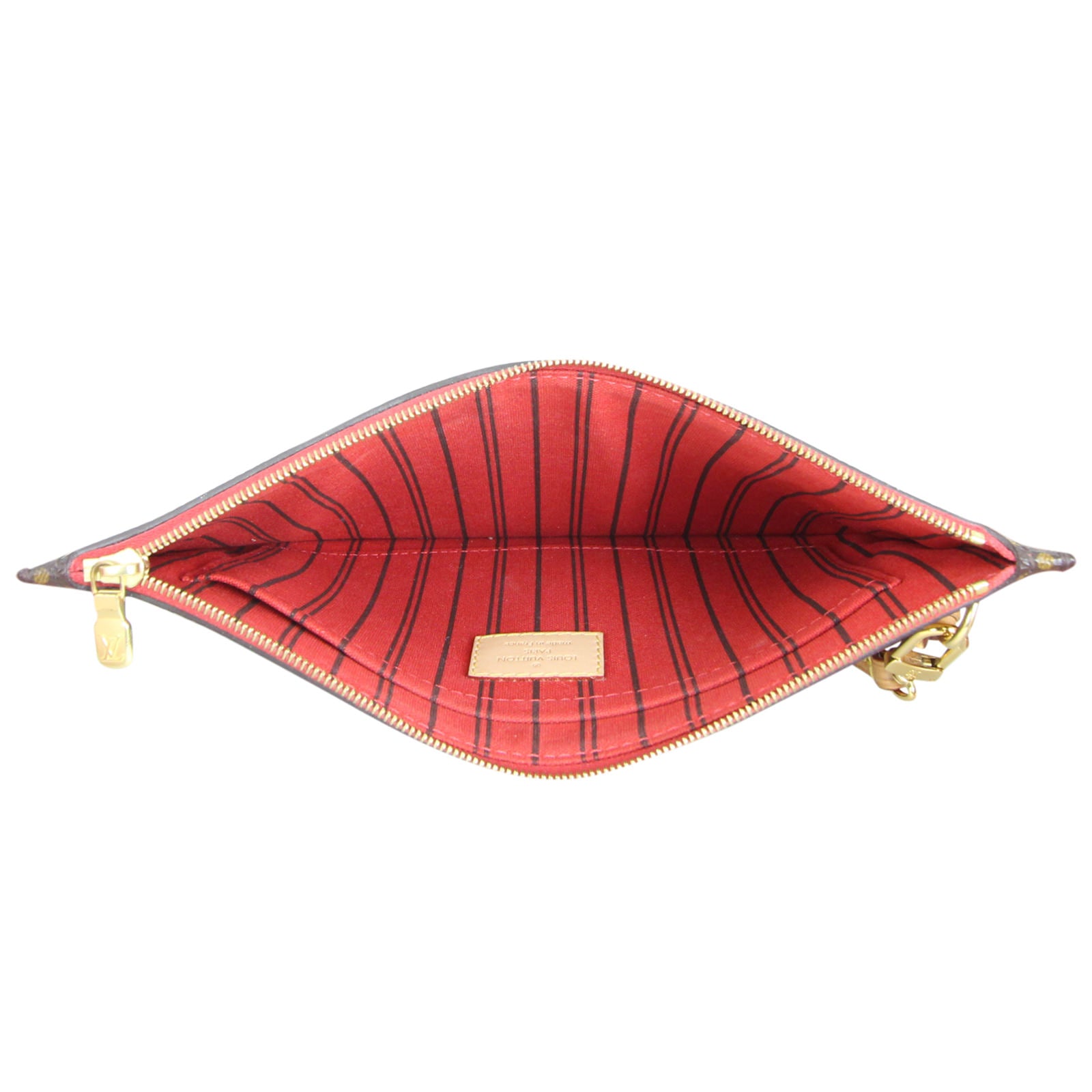Louis Vuitton Neverfull Pouch Monogram Interior