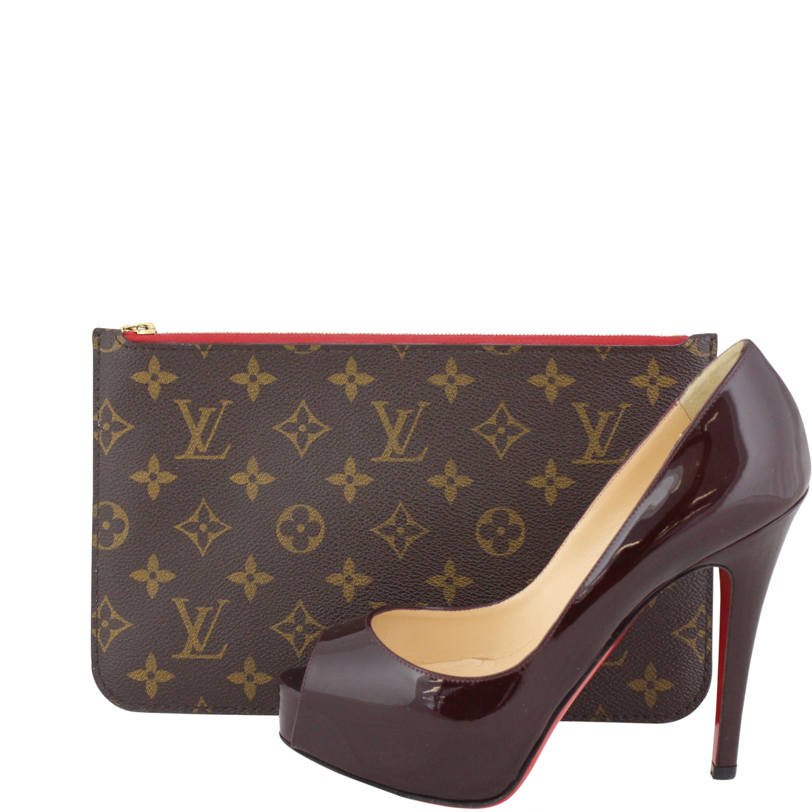 Louis Vuitton Neverfull Pouch Monogram Scale