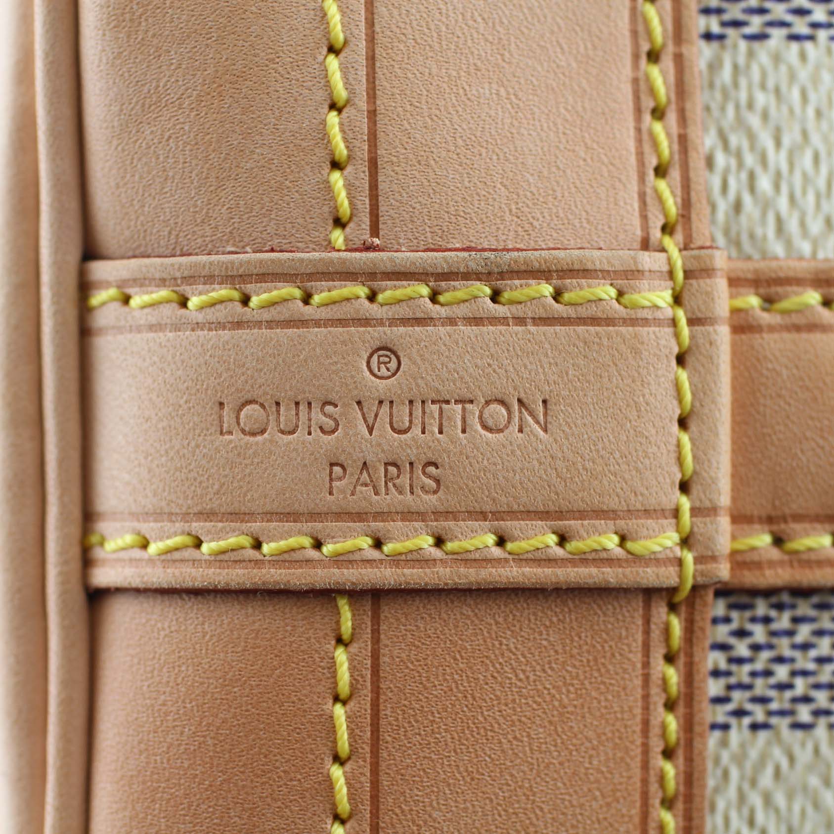 Louis Vuitton Noe Damier Azur Stamp
