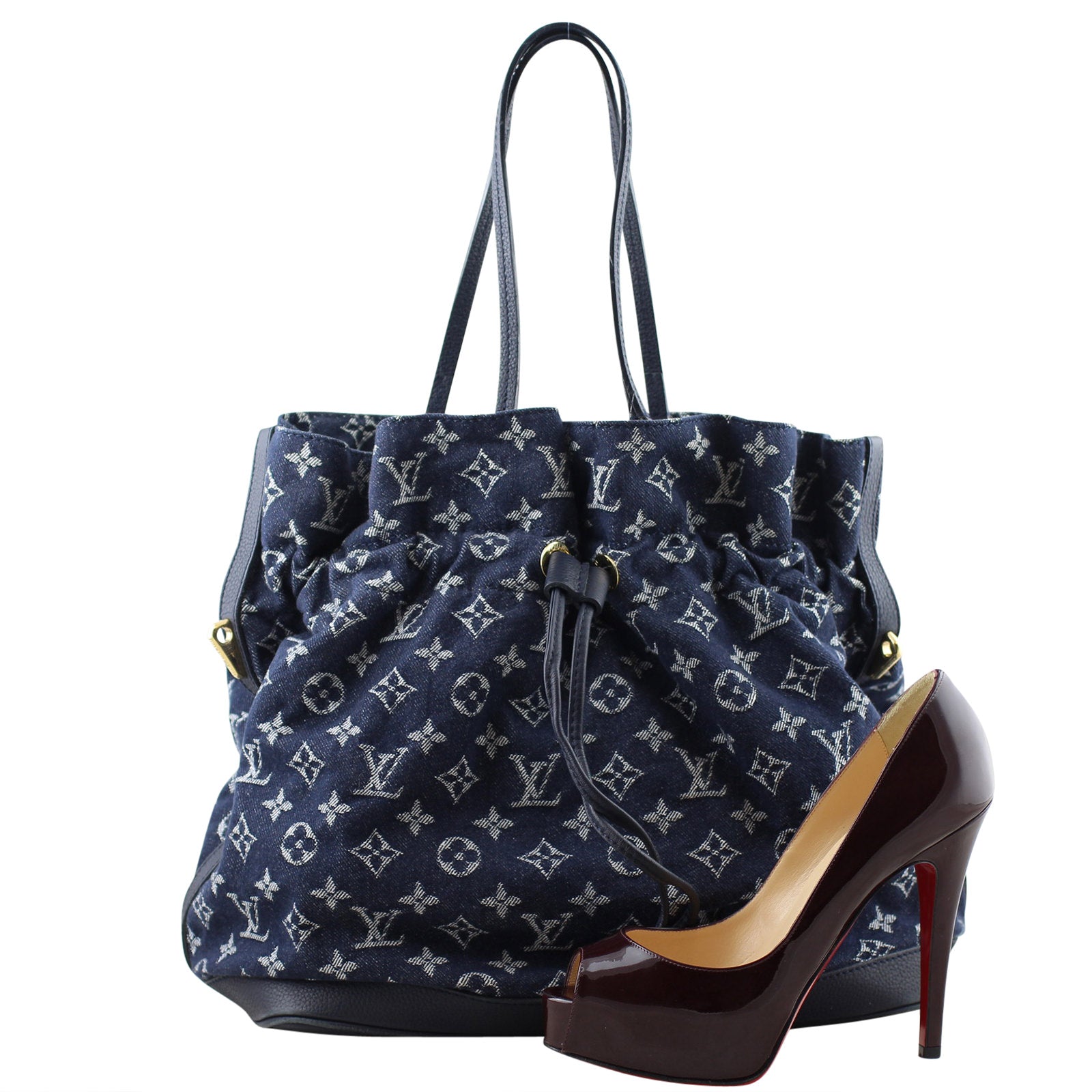 Louis Vuitton Noefull Denim MM shoe comparison