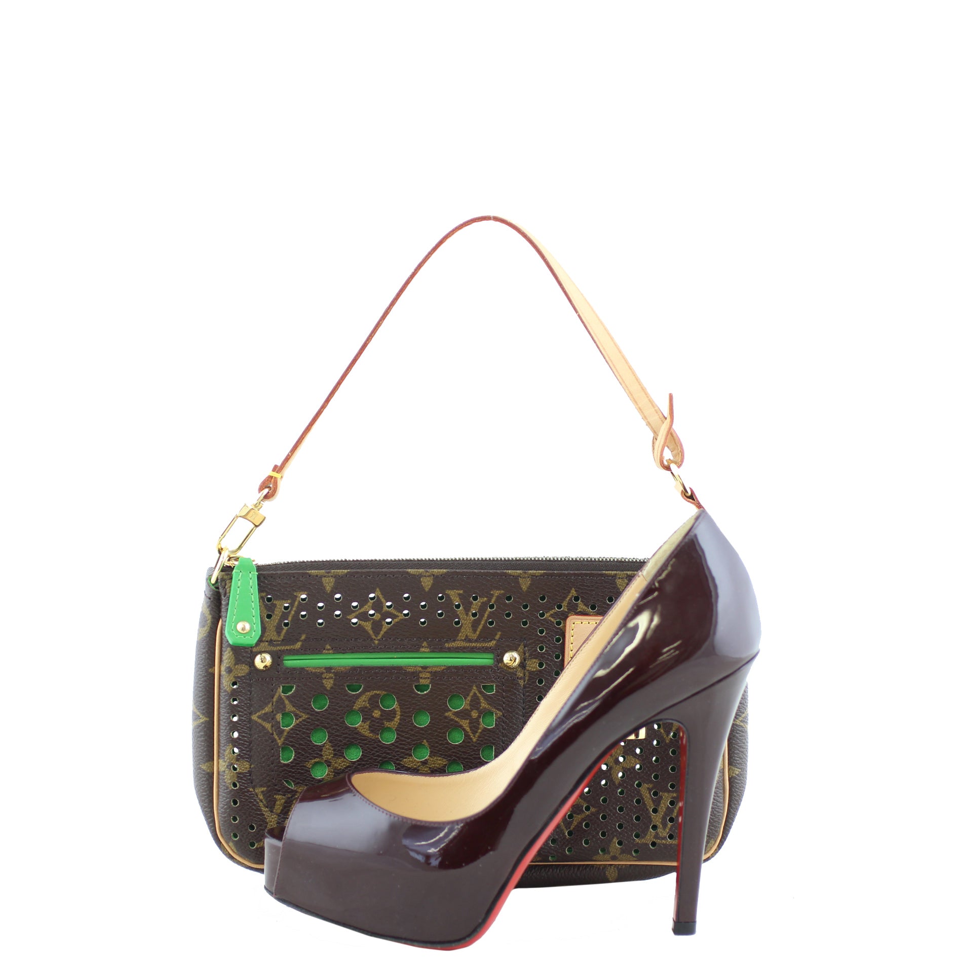 Louis Vuitton Perforated Pochette Accessoires Monogram Scale