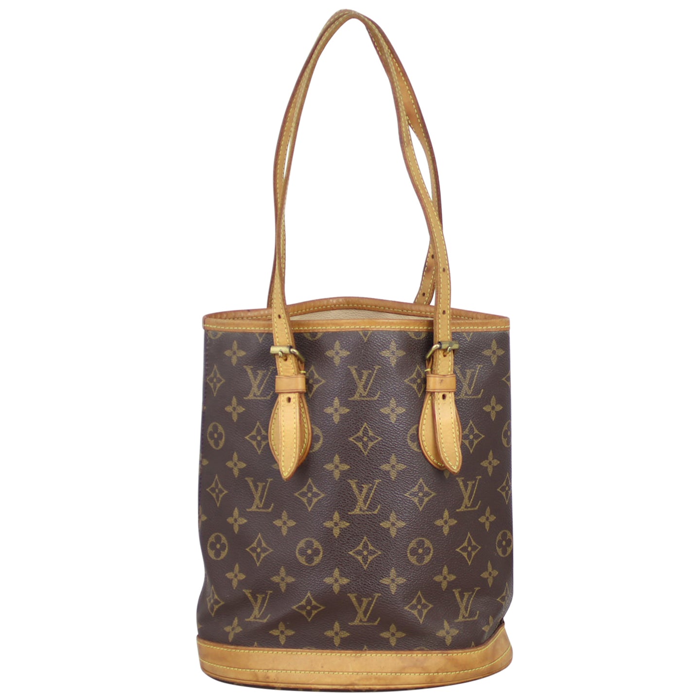 Louis Vuitton Petit Bucket Bag Monogram Front
