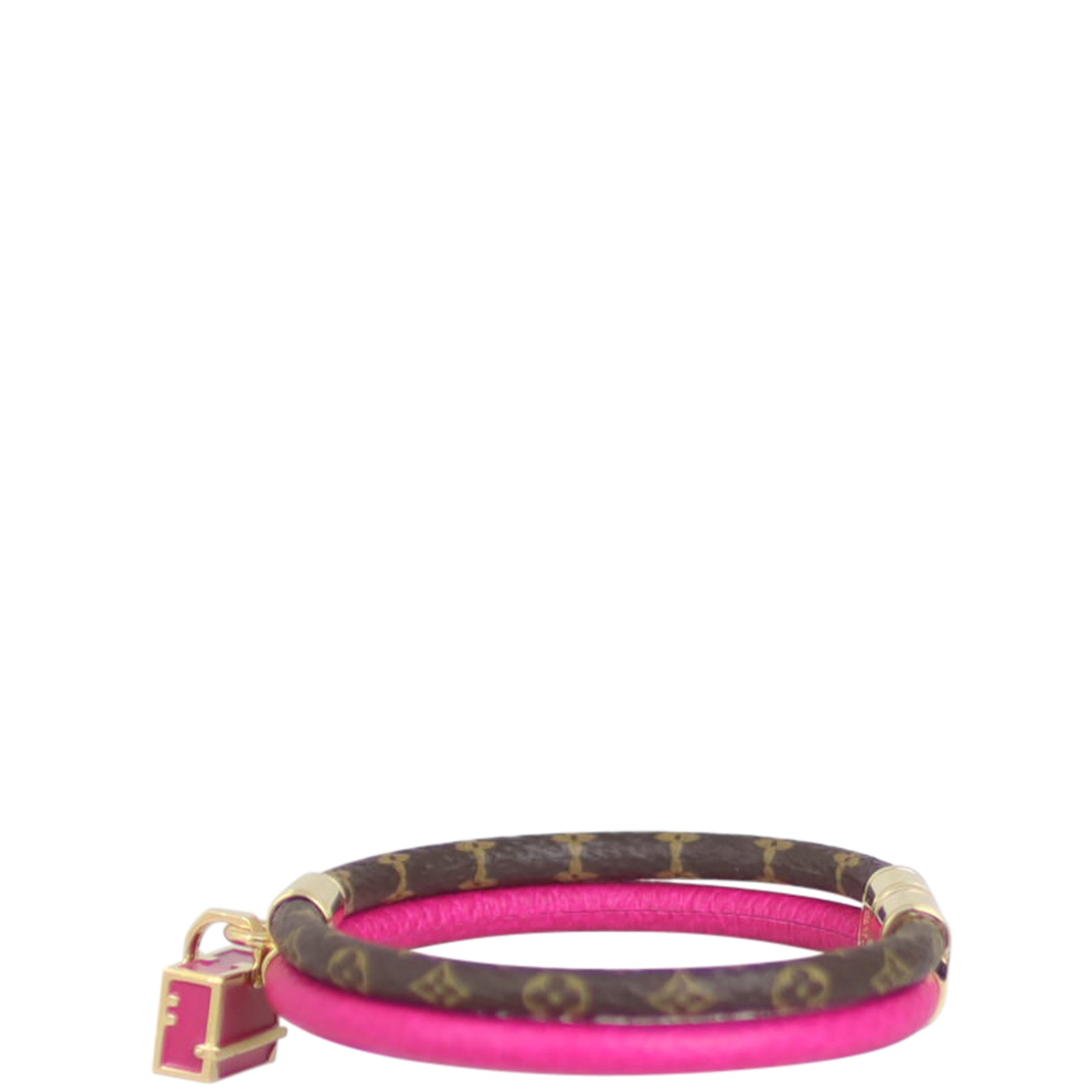 Louis Vuitton Petit Malle Monogram Bracelet Left Side