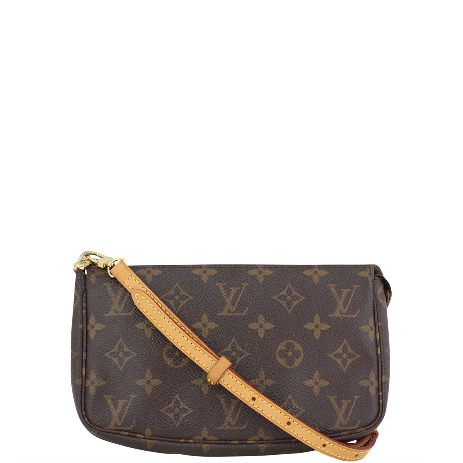 Louis Vuitton Pochette Accessoires with Long Strap Front