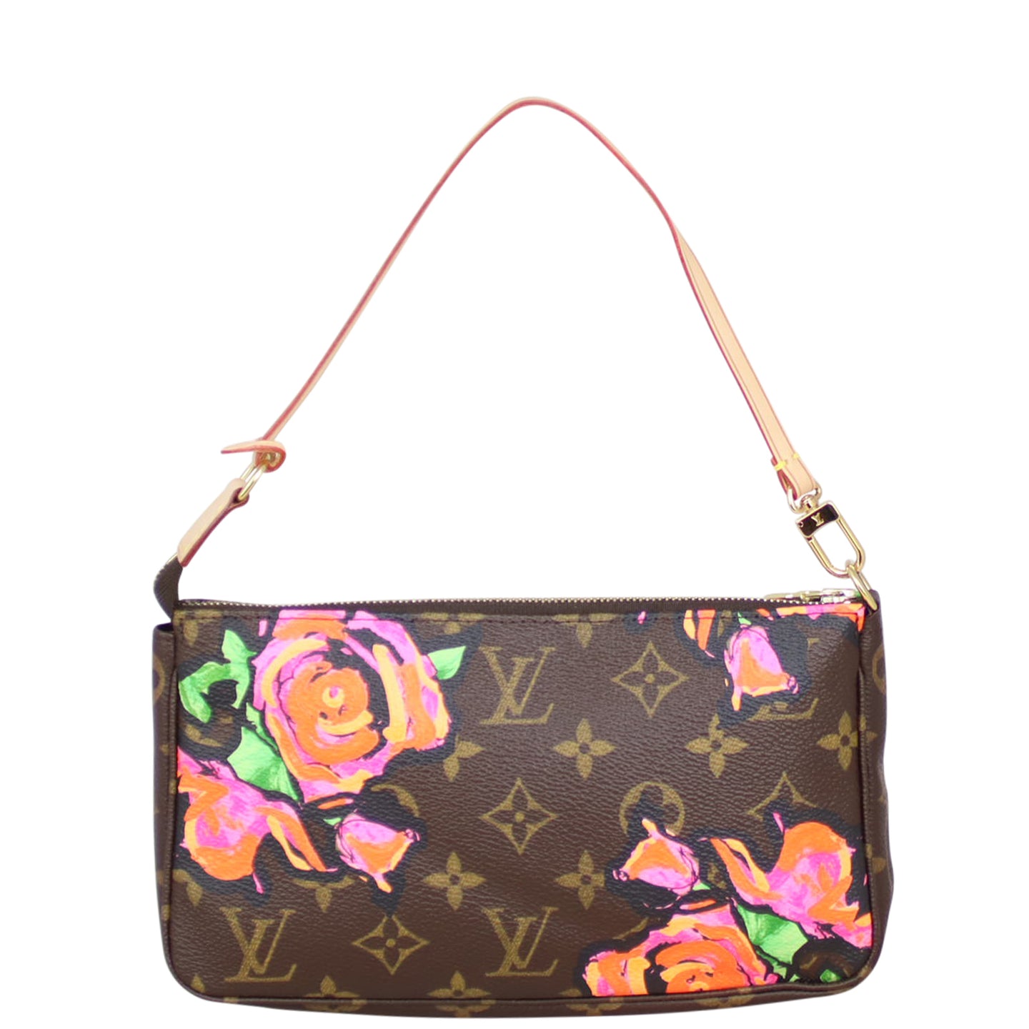 Louis Vuitton Pochette Accessories Monogram Roses Front