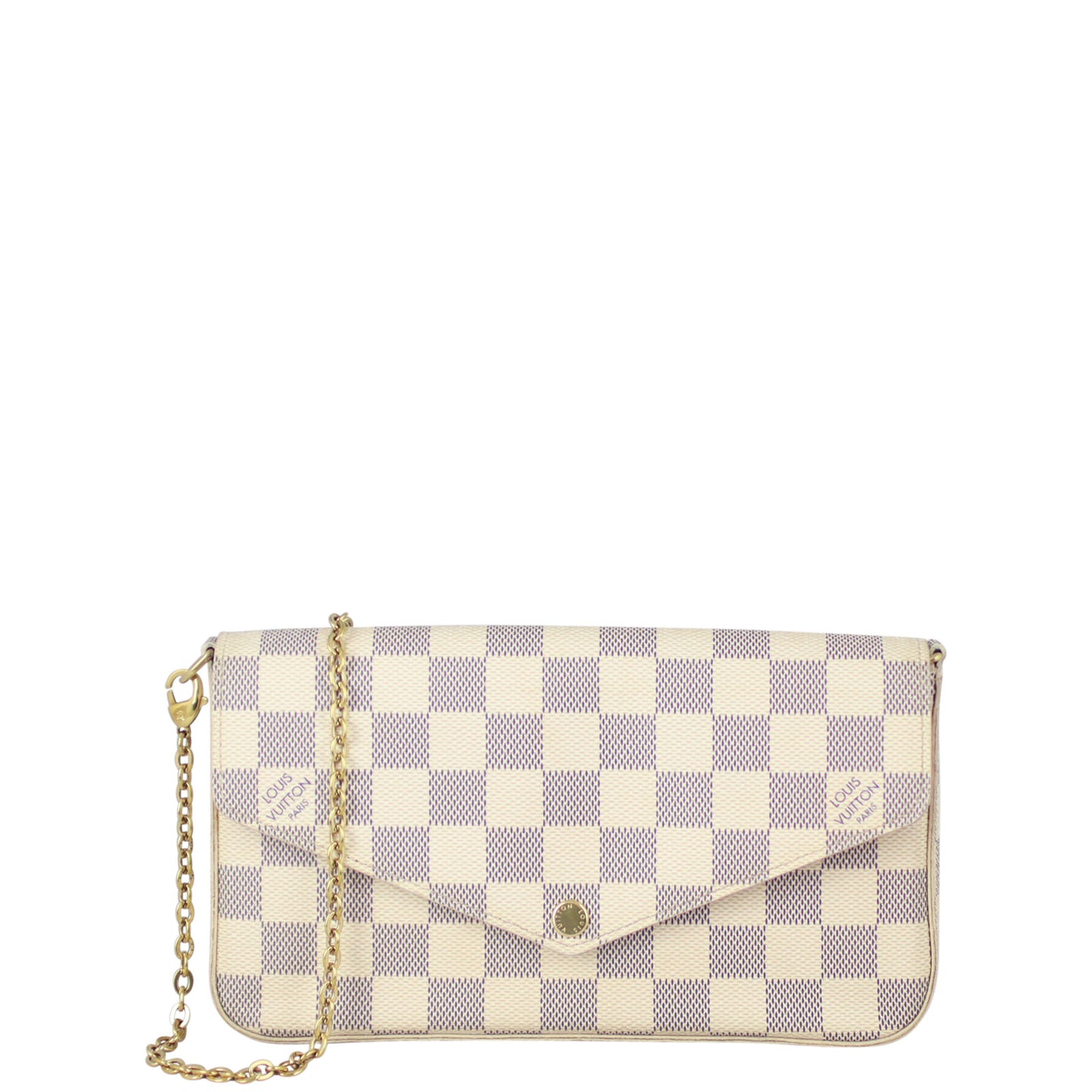 Louis Vuitton Pochette Felicie Damier Azur Front