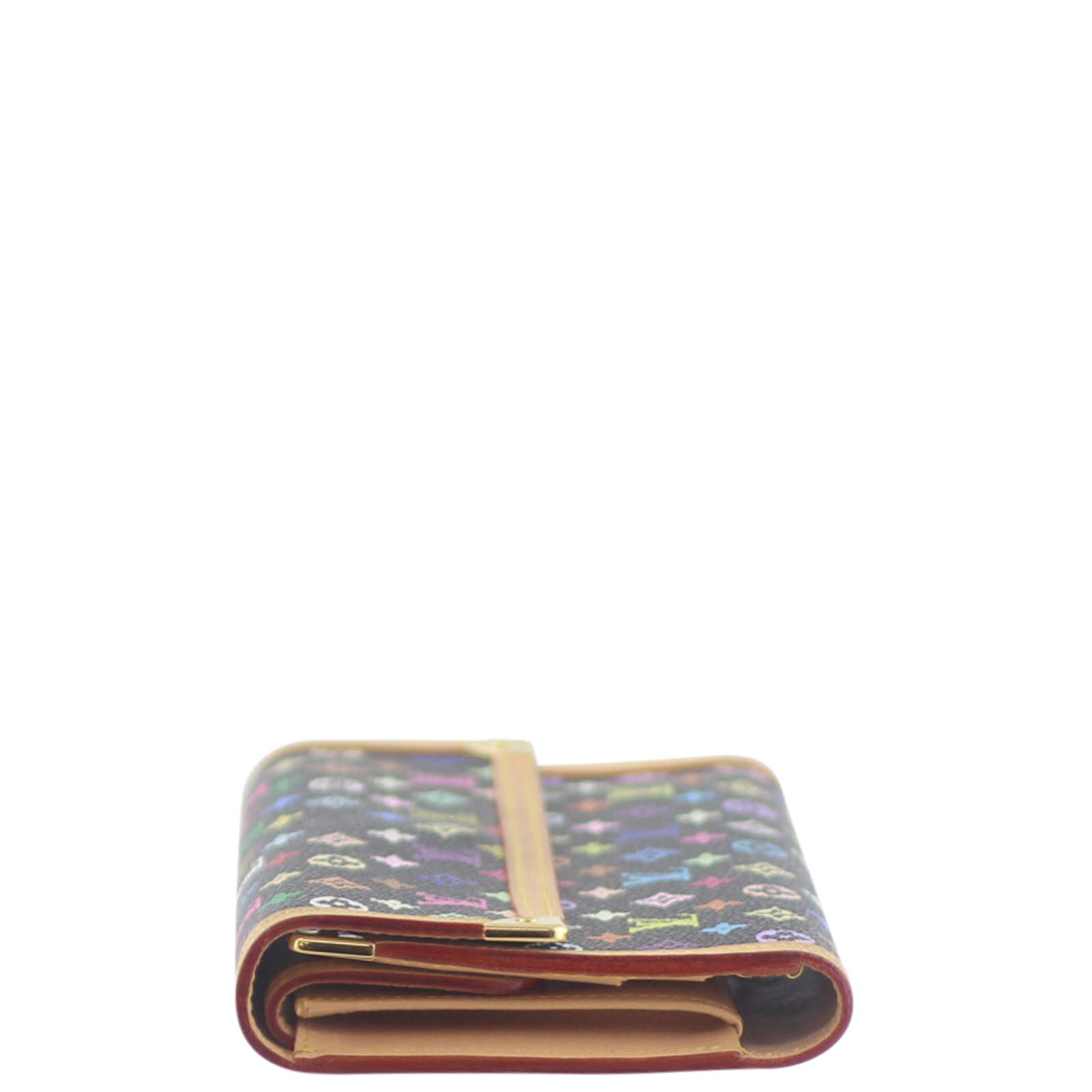 Louis Vuitton Multicolor Porte Tresor Wallet Black Right