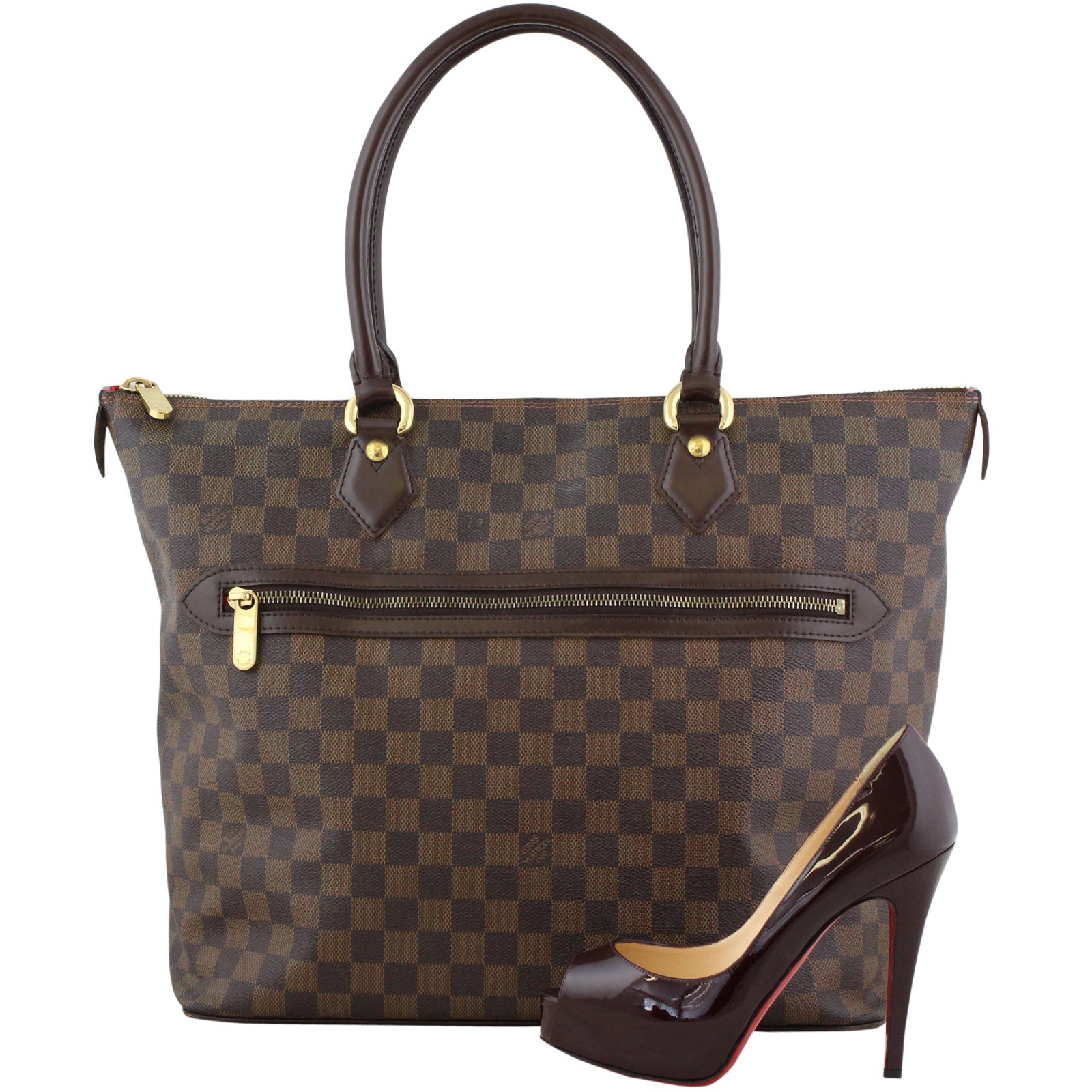 Louis Vuitton Saleya GM Damier Ebene Scale