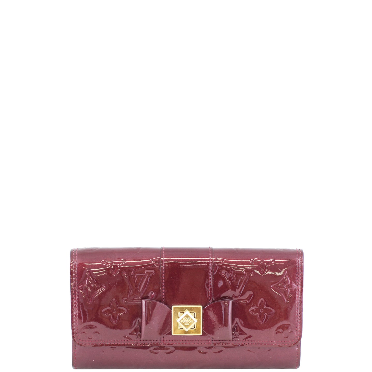 Louis Vuitton Sarah Noeud Wallet Monogram Vernis Front